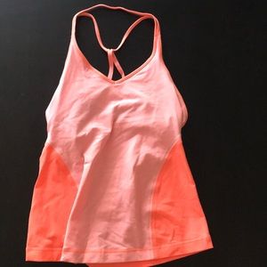 Neon pink Lululemon top